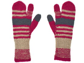手袋 レディース ニット 手編み ミトン スマホ操作 ブランド 暖かい ウール 100％ おしゃれ かわいい 秋 冬 OMOIKNIT オモイニット クリスマス