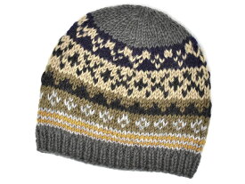 ニット帽 レディース 帽子 手編み ぼうし 柄 ブランド 暖かい あったかい ウール おしゃれ かわいい アウトドア キャンプ 秋 冬 OMOIKNIT オモイニット クリスマス