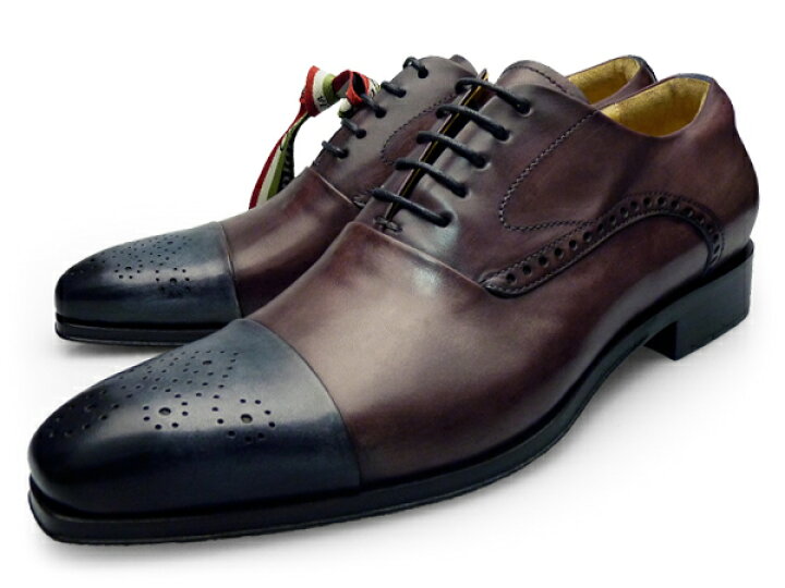 楽天市場】OROBIANCO SEMI BROGUE SHOES MONZA BLU オロビアンコ 