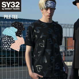 Tシャツ 半袖 パイル S/M/L/XL/XXL/XXXL/XXXXL LL/3L/4L/5L ◆PILE TEE◆ SY32 by SWEET YEARS エスワイサーティトゥバイスウィートイヤーズ [11011]