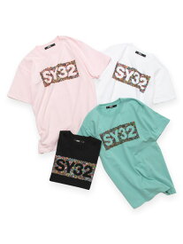 Tシャツ 半袖 S/M/L/XL/XXL/XXXL/XXXXL LL/3L/4L/5L ◆INK JET BOX LOGO TEE◆ SY32 by SWEET YEARS エスワイサーティトゥバイスウィートイヤーズ [11034J]