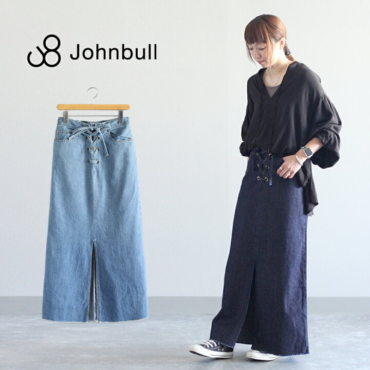楽天市場】JOHNBULL ジョンブル レースアップデニムスカート ボトム 