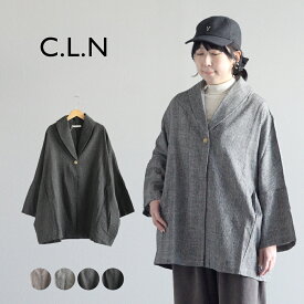 CLN　シーエルエヌ　グレンチェック ドルマン ジャケット　アウター　フリーサイズ　C.L.N　T-19044406