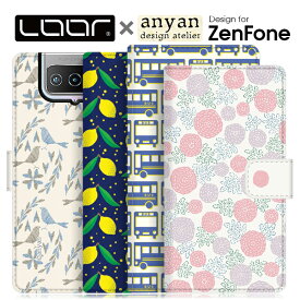 LOOF × anyan Zenfone 10 9 Zenfone8 Flip 7 Pro 手帳型ケース M1 ケース 手帳型 Live L1 カバー ゼンフォン スマホケース エイスース ASUS 薄い ベルトあり 手帳型カバー カード収納 パス入れ ブック型カバー 軽い