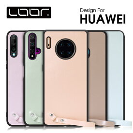 LOOF MACARON-SHELL HUAWEI Mate 30 Pro 5G nova 5T P30 lite Premium ケース カバー Mate30 Pro 5G nova5T Mate 30 lite Premium ケース カバー スマホケース 本革 レザー ストラップ付き 落下防止 シンプル マカロン かわいい Leather