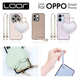 [大人可愛い くすみカラー] LOOF CHARM-SHELL OPPO Find X9 A5 A5x Reno14 Reno13 A A3 Reno11 A Reno10 Pro 5G Reno9 A Reno7 A Find X8 X3 Pro ケース カバー FindX3 Pro ケース カバー レザー ストラップ付き 落下防止 シンプル マカロン