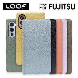 LOOF BOOK arrows Alpha らくらくスマートフォン F-53E F-52B arrows N F-51C We We2 Be4 Plus Plus NX9 ケース カバー arrows 5G Be4 Be3 Be RX U NX ケース カバー 手帳型 スマホケース 本革 レザー カード収納 カードポケット マグネットなし スタンド 大人かわいい