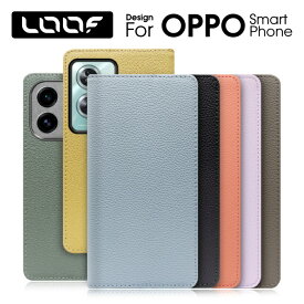 LOOF BOOK OPPO A3 5G A79 5G Reno 11A 10 Pro 5G Reno9 A A77 Reno7 A A55s 5G Reno5 A ケース カバー A54 A73 Reno3 A 5G 5G Reno A 10x Zoom R17 R15 Pro R17 R15 Neo AX7 ケース カバー 手帳型 スマホケース 本革 カード収納 カードポケット マグネットなし スタンド