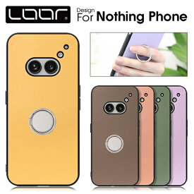 LOOF RING-SHELL Nothing Phone (2a) ケース カバー nothingphone 2a nothingphone2a ナッシング フォン ナッシングフォン 2a ケース カバー リング付 スマホケース 本革 レザー 落下防止