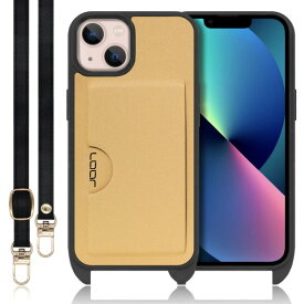 LOOF SLOT-STRAP iPhone14 Plus Pro Max ケース カバー iPhone 13 Pro Max iPhone14pro iPhone13pro Max Plus iPhone13 ケース カバー カード収納 背面 ショルダー 首かけ 肩かけ 斜め掛け ストラップ付き ネックストラップ スマホケース 背面収納