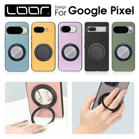 LOOF RING-SHELL Google Pixel10a ケース Pixel9a Pixel7a Pixel8a Pixel 10 9 8 7 6a 10ProXL 10Pro 9ProXL 9Pro 8Pro 7Pro 6Pro Pixel 5a 4a 5G 5 4 ケース カバー スマホリング ミラー付き 本革 落下防止 スタンド機能 薄型 ストラップホール
