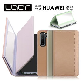 LOOF MIRROR HUAWEI P40 Pro lite 5G E nova lite 3+ 3 2 nova 5T ケース カバー P30 P20 Pro P10 lite Premium honor 9 YAL-L21 HW-02L HWV33 huaweip40 pro lite 5G novalite 3 2 ケース カバー 手帳型 スマホケース カード収納 カードポケット 鏡 鏡付き スタンド ミラー