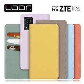 LOOF BOOK ZTE リベロ Libero 5G III II nubia Ivy あんしんファミリースマホ ケース カバー a1 Axon 10 Pro 5G S10 ケース カバー 手帳型 スマホケース 本革 レザー カード収納 カードポケット マグネットなし スタンド 大人かわいい Leather