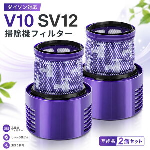�y�V�K�I�[�v���L�O�z�_�C�\���݊� V10 Fluffy / V10 Fluffy+ / V10 Absolutepro SV12ABL �Ή� �݊��t�B���^�[ 969082-01 2�Z�b�g �A�����J�� Dyson V10 SV12 �|���@�p �t�B���^�[ HEPA ���􂢉\ ��������