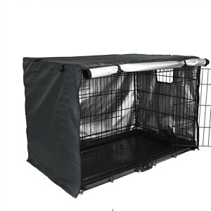 犬用 ケージカバー 犬猫用 防音 犬 ペット 屋内 屋外 犬小屋 ペットサークルカバー 風よけ 日よけ 雨よけ 犬用ケージカバー 収 折りたたみ 取り付け簡単