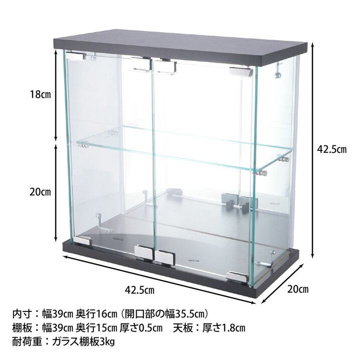 楽天市場】【最大1万円ｸｰﾎﾟﾝ4/4-9】 卓上ガラスコレクションケース 