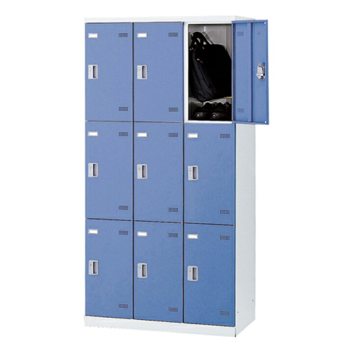 楽天市場】【最大1万円ｸｰﾎﾟﾝ3/21-26】 ロッカー 9人用 シリンダー錠 