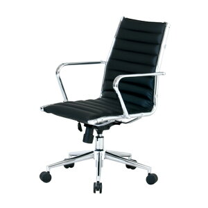 【P5倍10/30 13-15時&最大1万円クーポン10/30】 【 法人 送料無料 】 エグゼクティブチェア ローバック 送料無料 キャスター付きチェア 肘付チェア オフィスチェア 合成皮革張り 事務所 オフィス