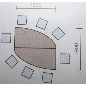 yő1~N[|11/20-26z y@lz ce[uZbg 1800×s1800mm RۓV ABSGbW EL^e[u2Zbg ce[u [Ne[u ō c GK2 L