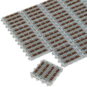 【法人限定】 マット 150×150mm 20個 玄関マット ドアマット 屋外マット 床マット ジョイントマット 敷物 防炎 玄関 出入口 屋外 店舗 商業施設 MR-097-273S