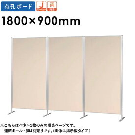 展示パネル 1800×900mm 縦横自在 日本製 薄型パーテーション 両面 有孔ボード 掲示板 パネル 衝立 オフィス ARU306