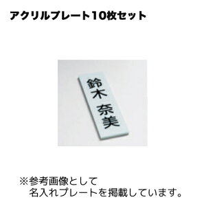 【法人限定】アクリルプレート 無地 10枚セット 40×100mm 表示板用プレート 表示板用オプション 名前プレート 掲示用プレー QA-30410×10 ACRILICPLATE