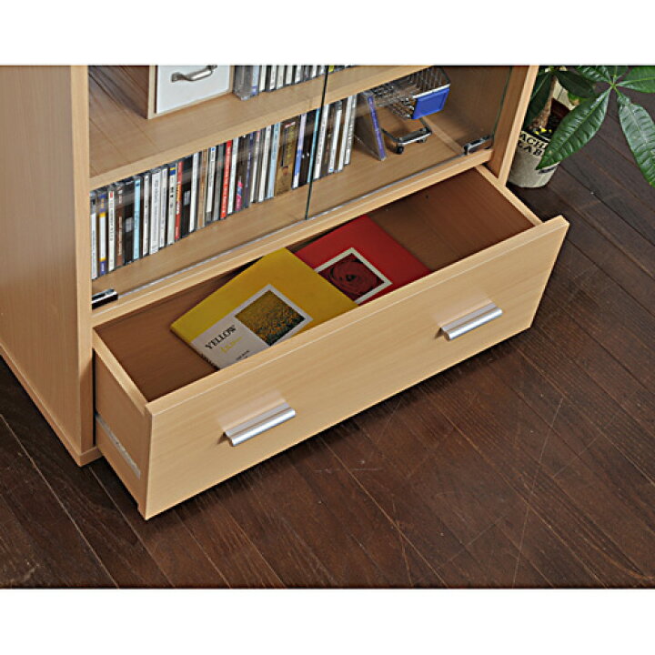 楽天市場】【最大1万円ｸｰﾎﾟﾝ4/17-23】 キャビネット スリム ガラス扉 