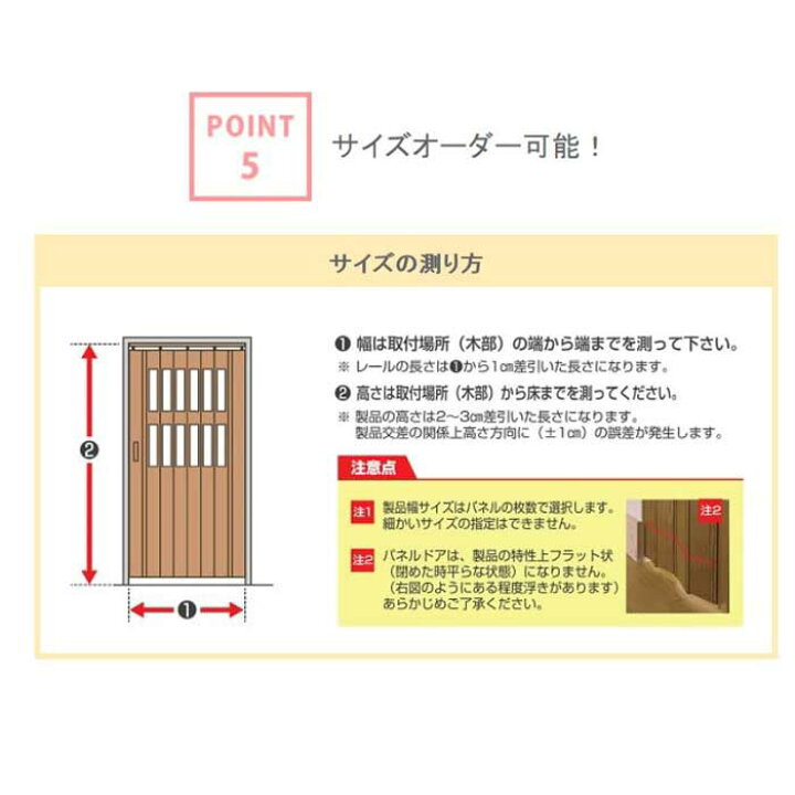 楽天市場】【P5倍4/25 13-15時&最大1万円ｸｰﾎﾟﾝ4/24-27】 パネルドア 幅 