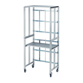 プロジェクター台 作業台 撮影台 写真台 アルミ製 軽量 キャスター付き 折りたたみ式 コンパクト 大型 高所 モニター台 機材台 映像 収納 イベント AL-PS2000