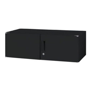 【P5倍10/25 13-15時&最大1万円クーポン10/24-27】 上置書庫 両開き 幅900×奥行450×高さ300mm 上置き書庫 上置両開き 書庫 キャビネット 隙間収納 鍵付き 書棚 本棚 ファイル収納 書類収納 ブラック SS