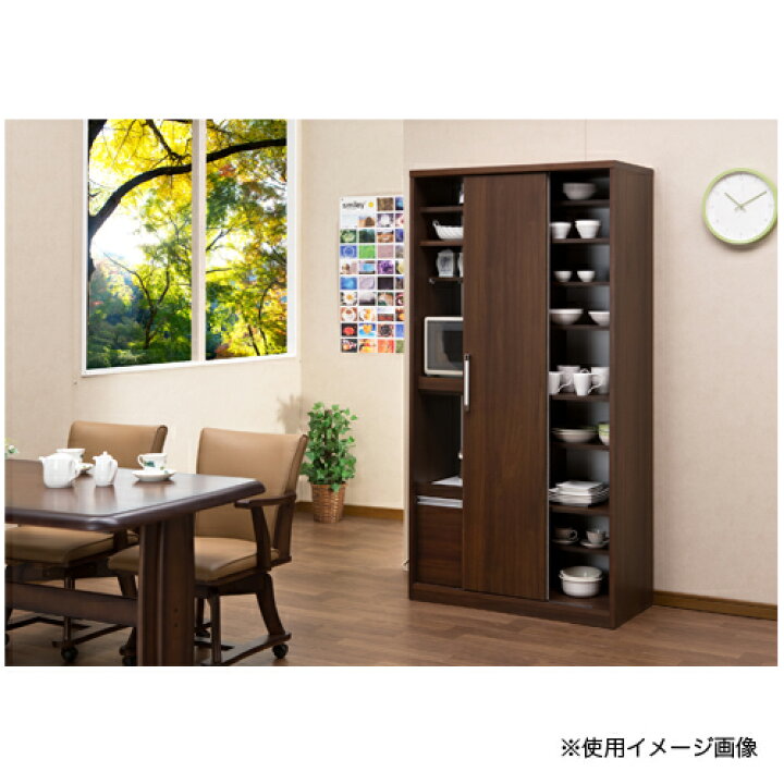 楽天市場】soldout 食器棚 レンジ台 キッチン収納 収納ラック 引き戸 