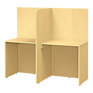 【法人限定】 パネルデスク 集中ブース 個人ブース 幅1418×奥行700mm T型 学校 机 図書館 学習机 パーソナルブース デスク ブース 自習ブース RFBD2-T1470NA