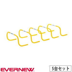 【P5倍10/30 13-15時&最大1万円クーポン10/30】 ミニハードル 5台セット エバニュー リターンタイプ 幅50×奥行25×高さ25cm PVC製 トレーニング用品 アジリティトレーニング フィットネストレーニン