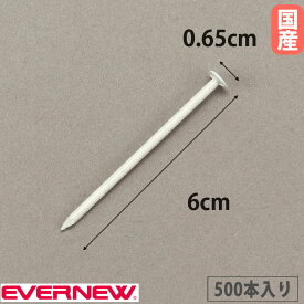 グラウンドテープ用釘 500本入り エバニュー スチール製 釘 固定用具 グラウンド整備用テープ用 コート設営テープ用 スポーツ施設 教育施設 学校 日本製 EKA054