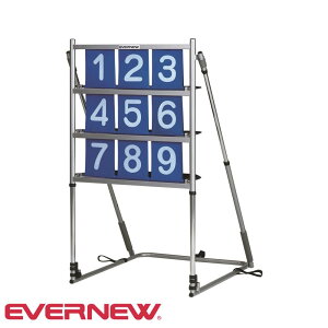 【P5倍10/25 13-15時&最大1万円クーポン10/24-27】 ストライクトレーナー エバニュー 幅70×奥行80×高さ122cm スチール製フレームパイプ 専用ボール2個付 ストラックアウト ピッチングボード 学校 体