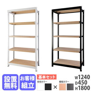 �yP5�{3/15 13-15��&�ő�1���~�N�[�|��3/15�z �y�ݒu�����z �X�`�[�����b�N 5�i ��1240×���s450×����1800mm �ω׏d200kg/�i �ؖ� �i�`������ �A�b�V���O���[ ���y�ʃ��b�N �X�`�[���I �Ɩ��p RA-1218-NTAT