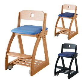 学習椅子 PVCレザー 幅413×奥行490～540×高さ750mm 学習チェア 木製チェア ワークチェア キッズチェア スタディチェア 子供用チェア シンプル KDC-198-200