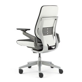 ジェスチャー Steelcase シェルバック ライト/ライト オフィスチェア デスクチェア オフィス 会社 高機能 ハイバック おしゃれ ブラック 黒 白 肘付き 442A30LL