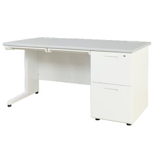 【P5倍10/25 13-15時&最大1万円クーポン10/24-27】 オフィスデスク 片袖机 幅1400×奥行700mm ワークデスク パソコンデスク 事務机 PCデスク 片袖デスク スチールデスク 引き出し付き 収納 白 黒 木目