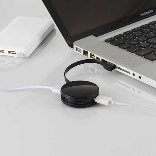 USBハブ4ポートバスパワーUSB2.0V010328