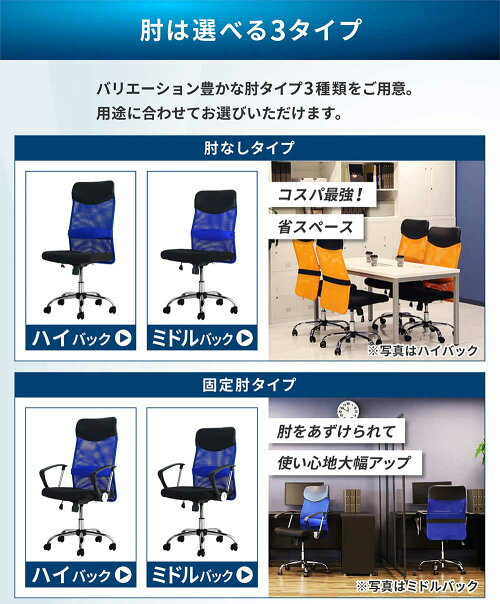 オフィスチェアデスクチェア事務椅子メッシュロッキングワークチェア椅子腰痛対策学習椅子ハイバックS-shapeチェアSSP-H
