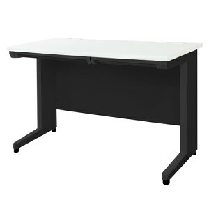 オフィスデスク ブラック 平机 幅1000×奥行700mm ワークデスク パソコンデスク 事務机 PCデスク 平デスク スチールデスク 引き出し付き 収納 A4 在宅 LHD-107B ルキット オフィス家具 インテリア