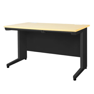 オフィスデスク ブラック 平机 幅1200×奥行700mm ワークデスク パソコンデスク 事務机 PCデスク 平デスク スチールデスク 引き出し付き 収納 A4 在宅 LHD-127B