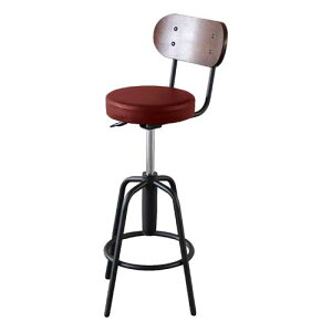 カウンターチェア カウンターチェアー 木製 背もたれ付き 北欧 バーチェア スツール 回転 座面昇降 レトロ スチール お洒落 バー ダイニング バースツール アイアン ハイスツール 西海岸 ヴ