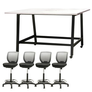 �yP5�{12/20 13-15��&�ő�1���~�N�[�|��12/19-25�z �y�@�l����z �n�C�e�[�u�� �J�E���^�[�`�F�A 4�r�Z�b�g ��1800mm �Œ�r �L���X�^�[�t�� ��c�p�e�[�u�� �n�C�`�F�A ���b�V�� �I�t�B�X WHT-1812HC-CR