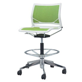 ミーティングチェア キャスター付き 送料無料 シンプル 布製 ファブリック ハイチェア オフィスチェア 椅子 イス カラフル シンプル 椅子 イス 81R1GE-F