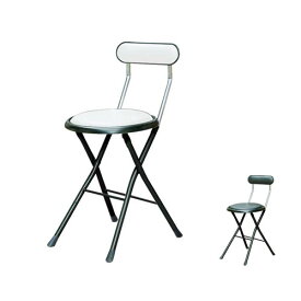折りたたみ椅子 幅330×奥行440×高さ710mm 塩化ビニル 背付き 肘なしチェア ワークチェア フォールディングチェア 簡易チェア シンプル ND-111