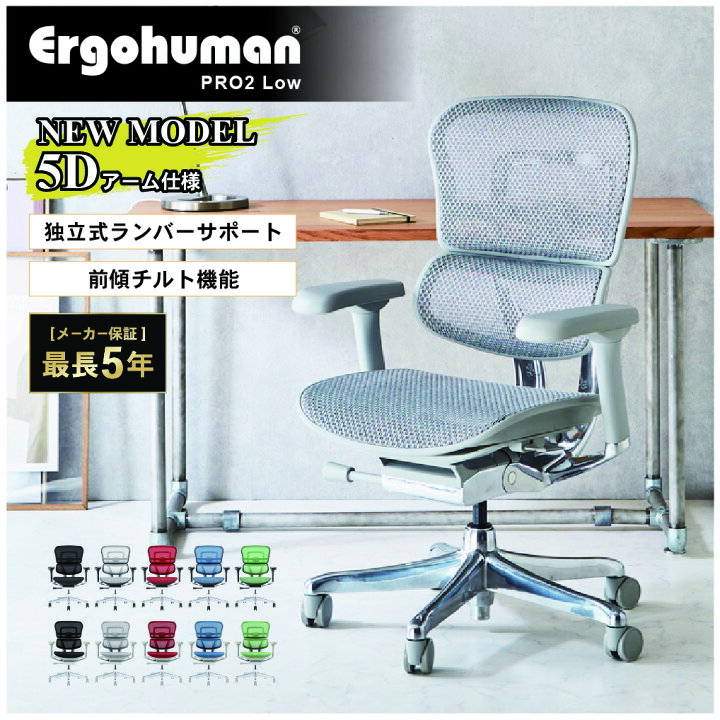 楽天市場】【最大1万円ｸｰﾎﾟﾝ4/17-23】 エルゴヒューマンプロ2 ロー 