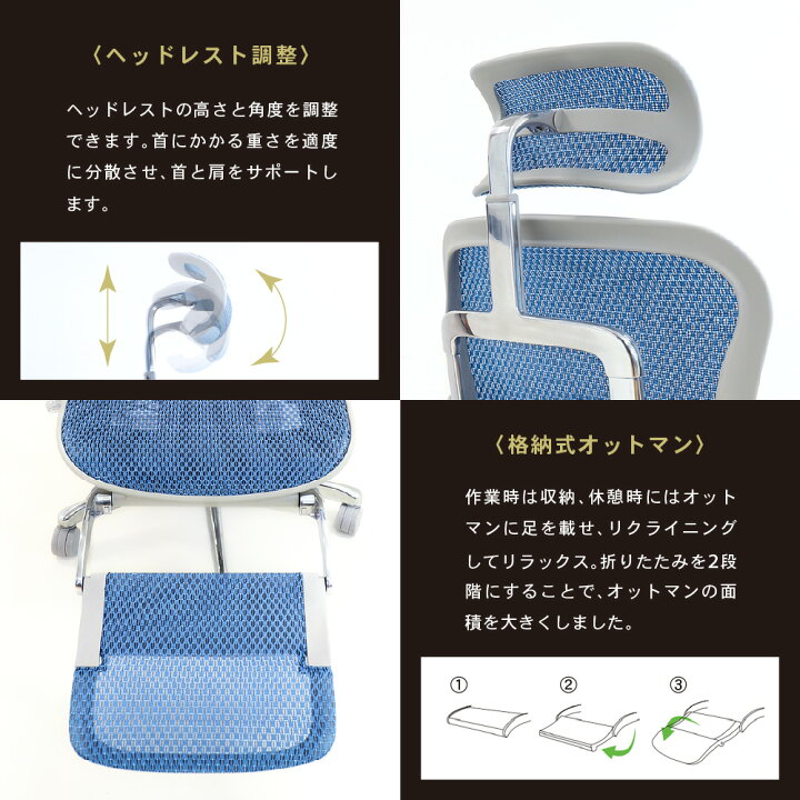楽天市場】エルゴヒューマンプロ2 オットマン Ergohuman Pro2 ottoman 