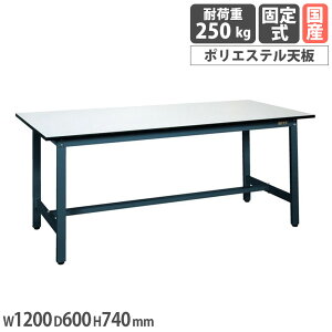 �y�ʍ�Ƒ� �T�J�G SEL�^�C�v ��1200×���s600×����740mm �ϓ��ω׏d250kg �|���G�X�e���V�� ���[�N�e�[�u�� ��Ɨp�e�[�u�� �e�[�u�� �H�� ���{�� SEL-1260P